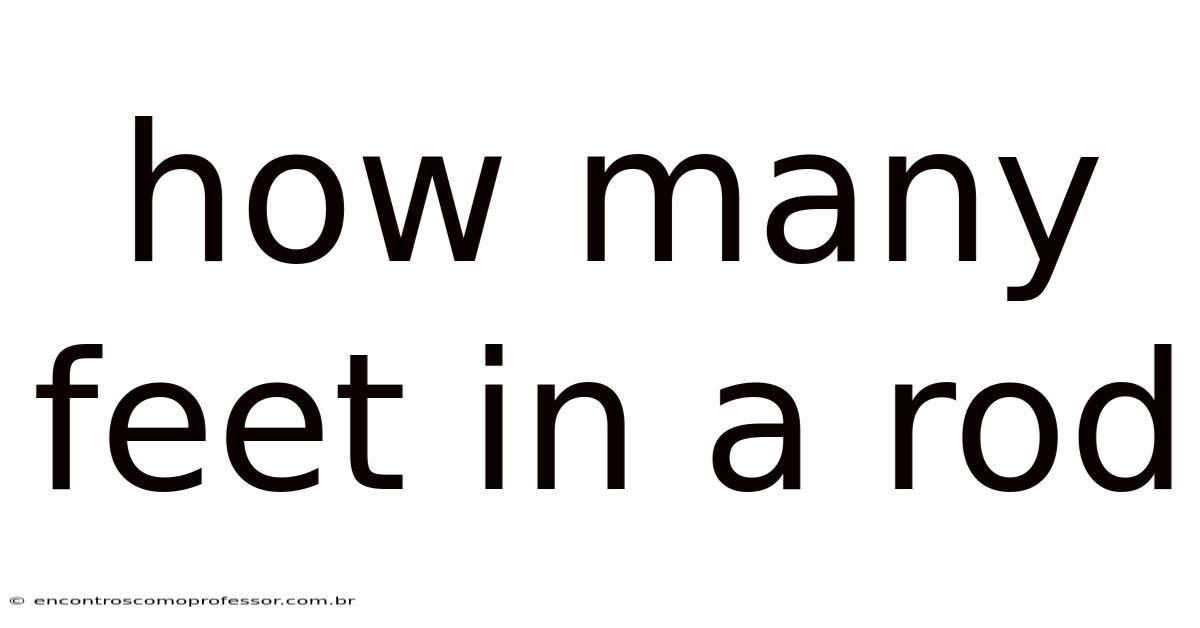 How Many Feet In A Rod