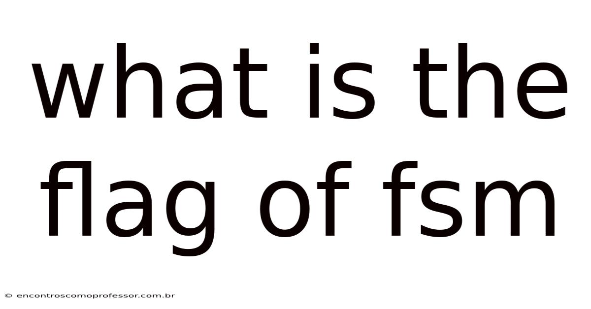 What Is The Flag Of Fsm