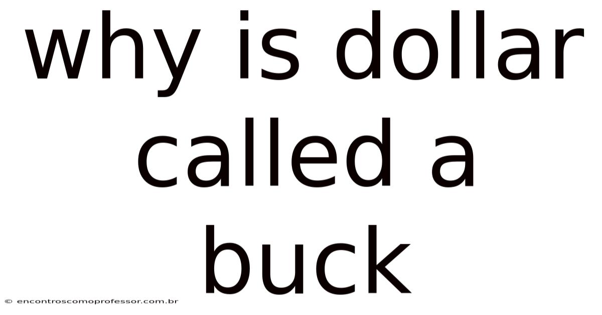 Why Is Dollar Called A Buck